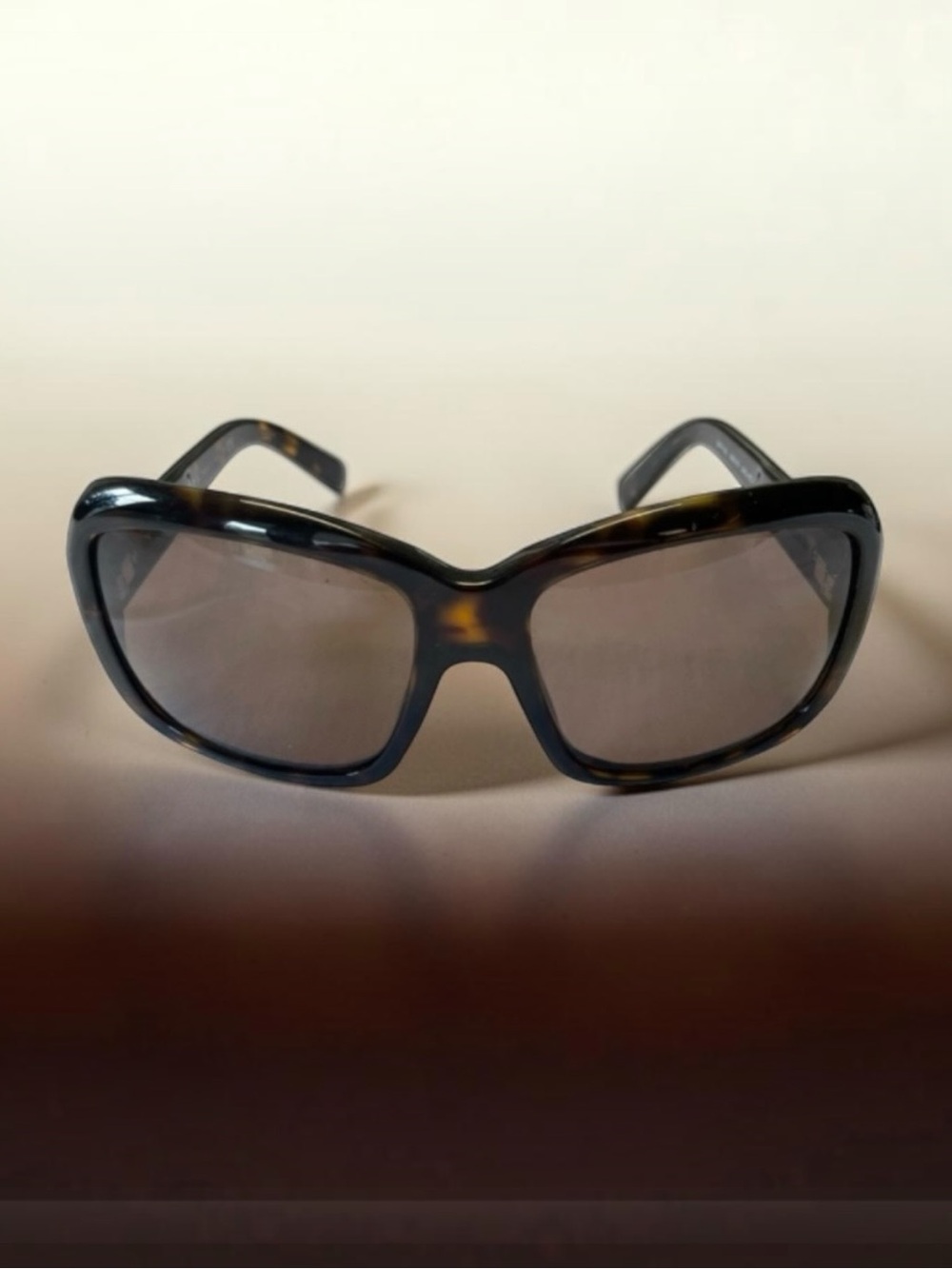 PRADA SPR19L 58/16 130 Women's Sunglasses Tortoise / Dark
Grey Lens ITALY